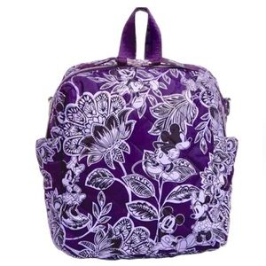 Disney’s Vera Bradley Small Convertible Backpack in Flirty Floral Tonal - NWT
